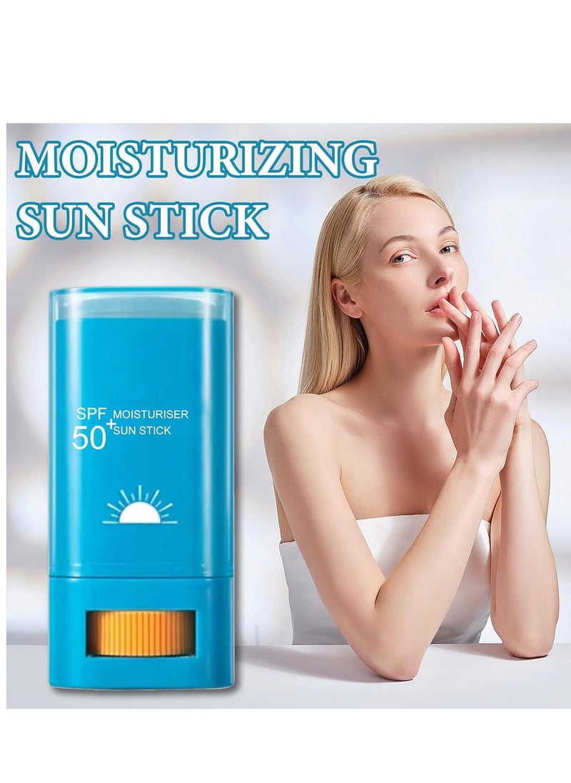2 Pcs Sunscreen Stick SPF 50+,Face Sunscreen for All Skin Types