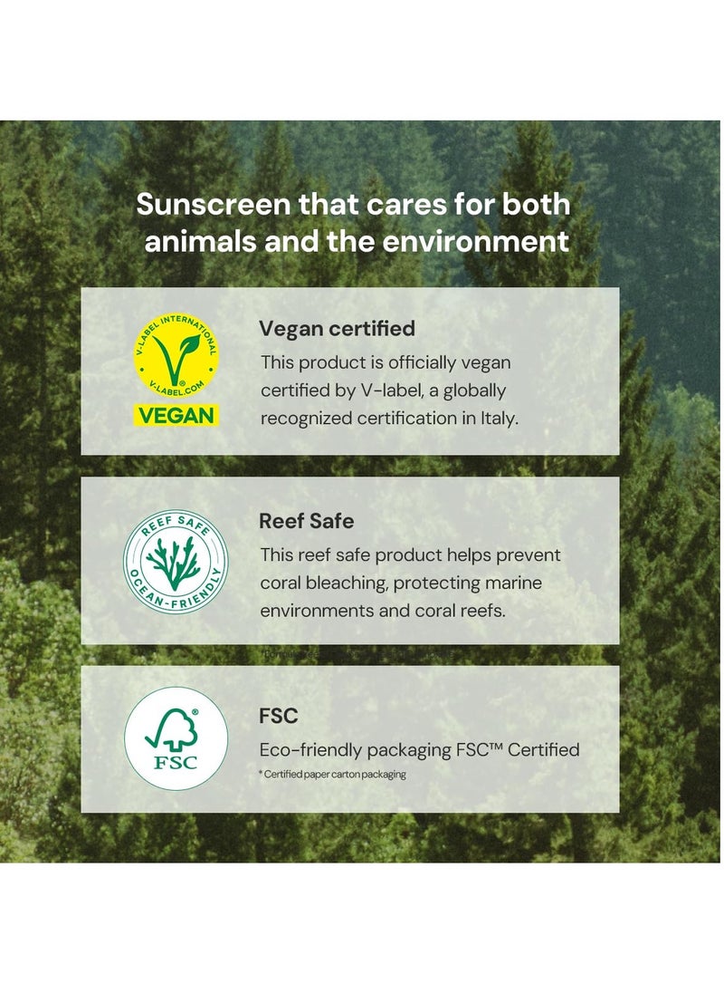 THANKYOU FARMER Sun Project Relief Sun Cream SPF50+ PA++++(50ml) - Centella Asiatica Extracts for Soothing, Reef Safe Sunscreen Travel Size