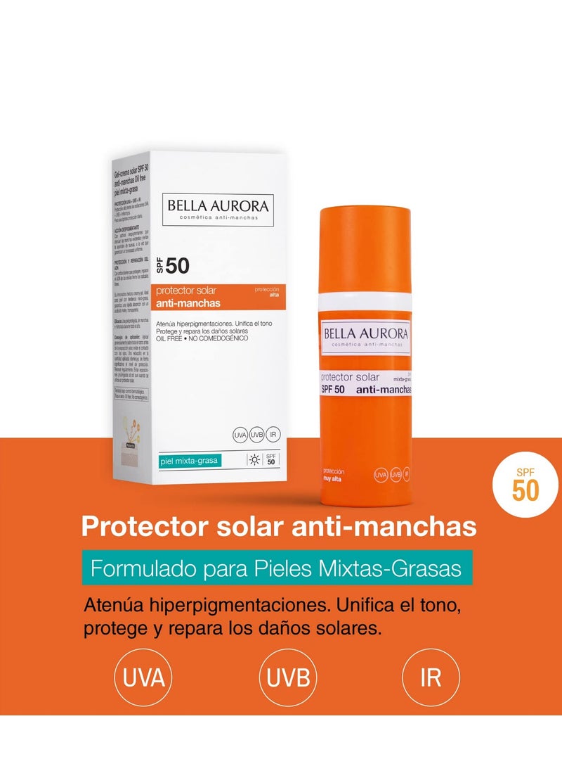 BELLA AURORA GEL SOLAR SPF 50 ANTIMANCAS PIEL MIXTA-GRASA