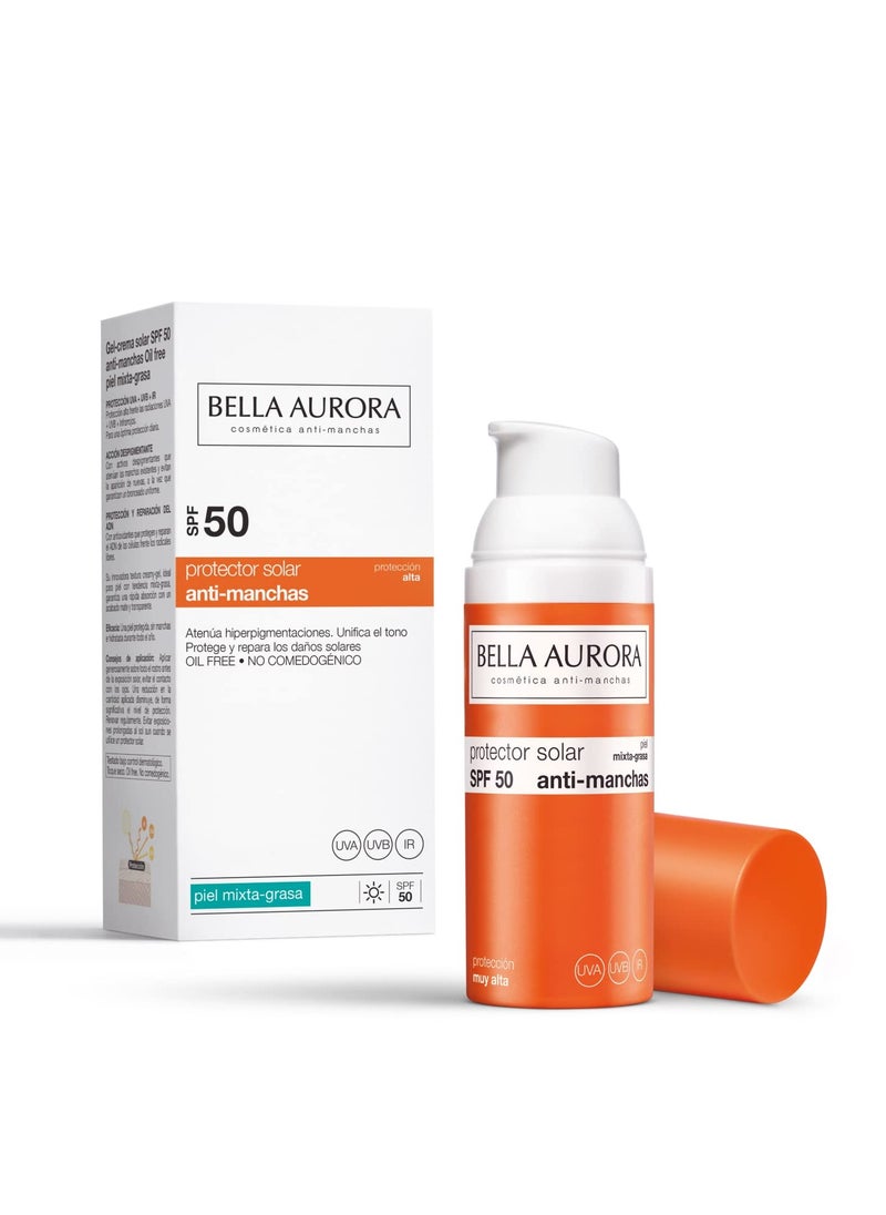 BELLA AURORA GEL SOLAR SPF 50 ANTIMANCAS PIEL MIXTA-GRASA