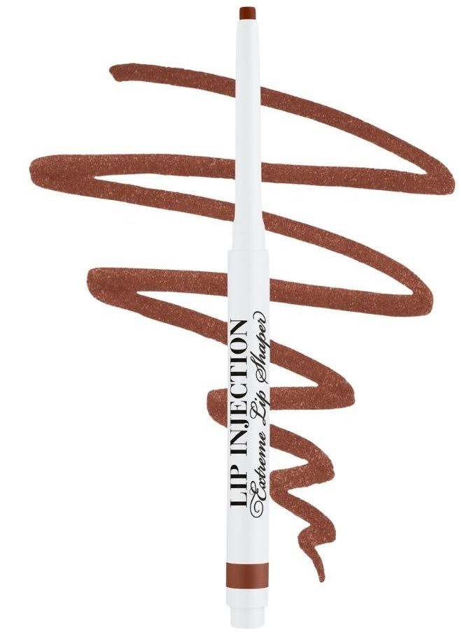 Too Faced Lip Injection Extreme Lip Shaper Plumping Lip Liner In Big Truffle - Chocolate Nude 0.28g