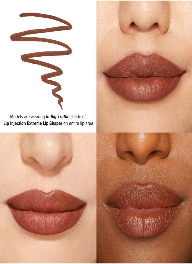 Too Faced Lip Injection Extreme Lip Shaper Plumping Lip Liner In Big Truffle - Chocolate Nude 0.28g