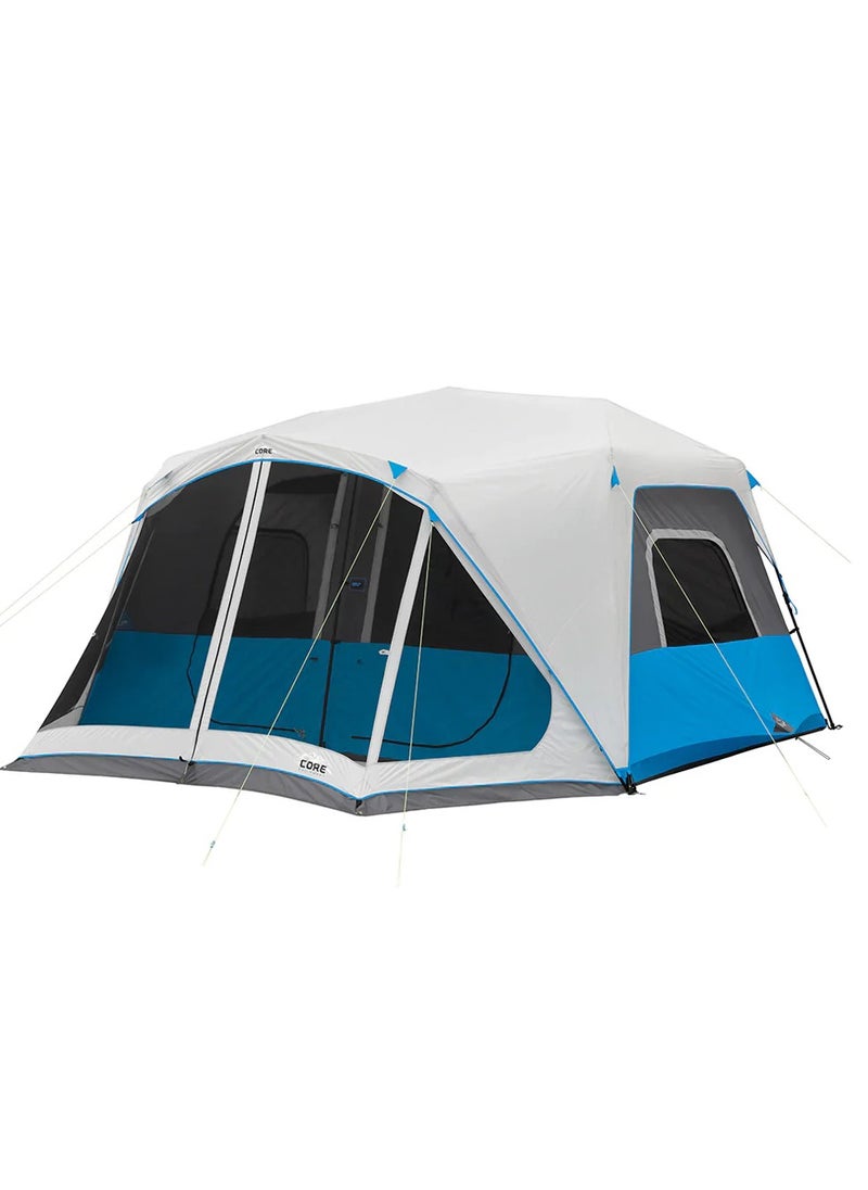 CORE 10 Person Lighted Instant Tent with Screen Room 14' x 10'