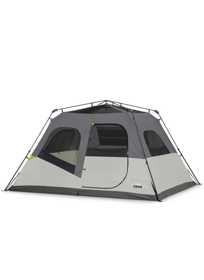 CORE 6 Person Instant Cabin Tent with Full Rainfly 11' x 9'