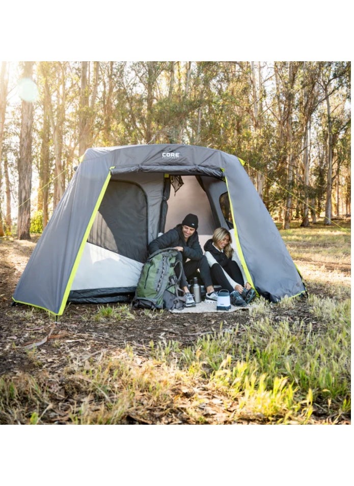 CORE 6 Person Instant Cabin Tent with Full Rainfly 11' x 9'