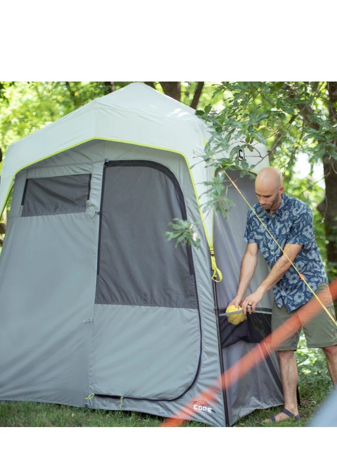 CORE 7' x 3.5' Two Room Instant Shower Tent