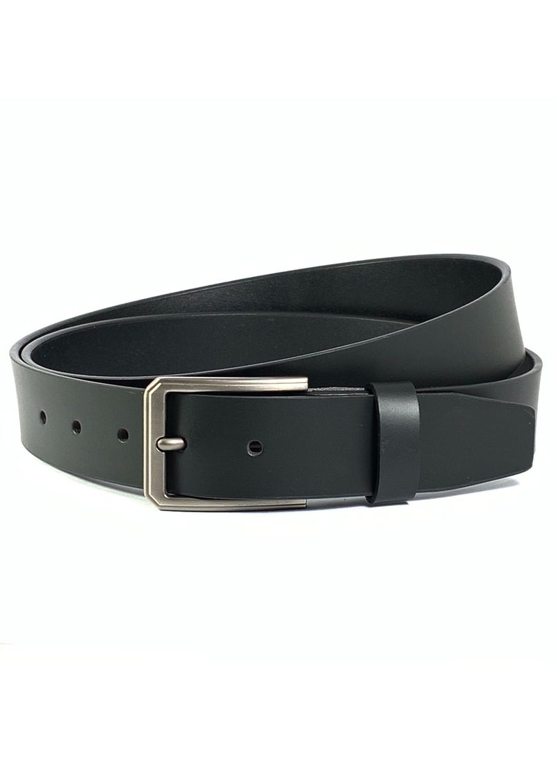 Classic Milano Genuine Leather Belt for Men – Formal & Semi-Casual Men's Belts | Stylish Party Wear Man Belt | Durable Leather Belt for Casual Outfits & Gifts