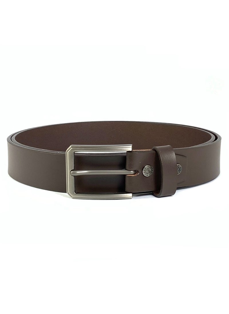 Classic Milano Genuine Leather Belt for Men – Formal & Semi-Casual Men's Belts | Stylish Party Wear Man Belt | Durable Leather Belt for Casual Outfits & Gifts