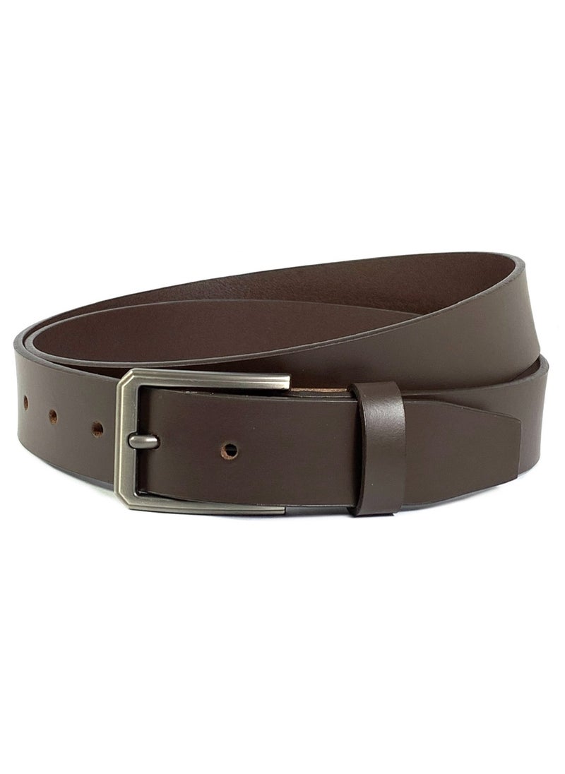 Classic Milano Genuine Leather Belt for Men – Formal & Semi-Casual Men's Belts | Stylish Party Wear Man Belt | Durable Leather Belt for Casual Outfits & Gifts