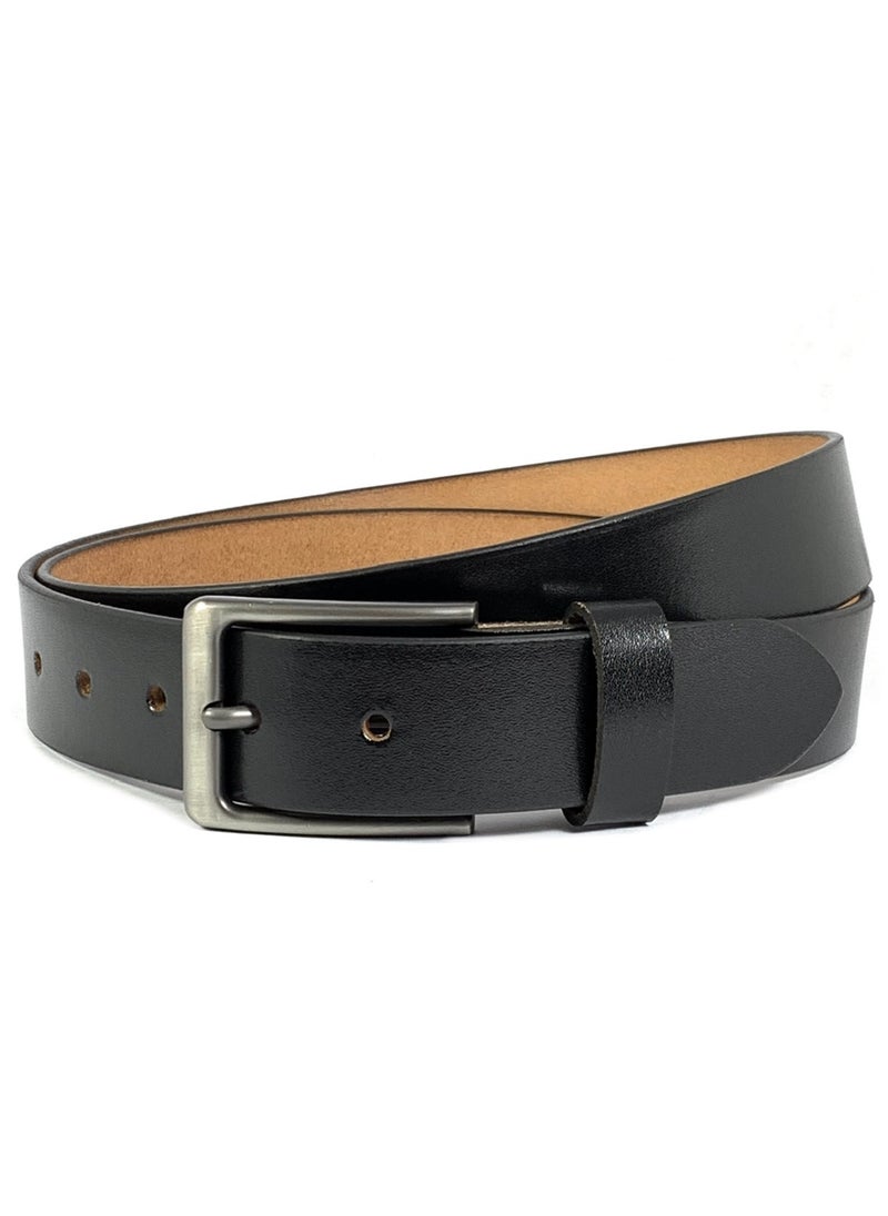 Classic Milano Genuine Leather Belt for Men – Formal & Semi-Casual Men's Belts | Stylish Party Wear Man Belt | Durable Leather Belt for Casual Outfits & Gifts