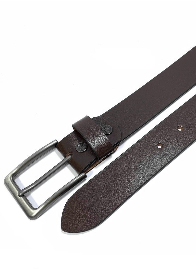 Classic Milano Genuine Leather Belt for Men – Formal & Semi-Casual Men's Belts | Stylish Party Wear Man Belt | Durable Leather Belt for Casual Outfits & Gifts