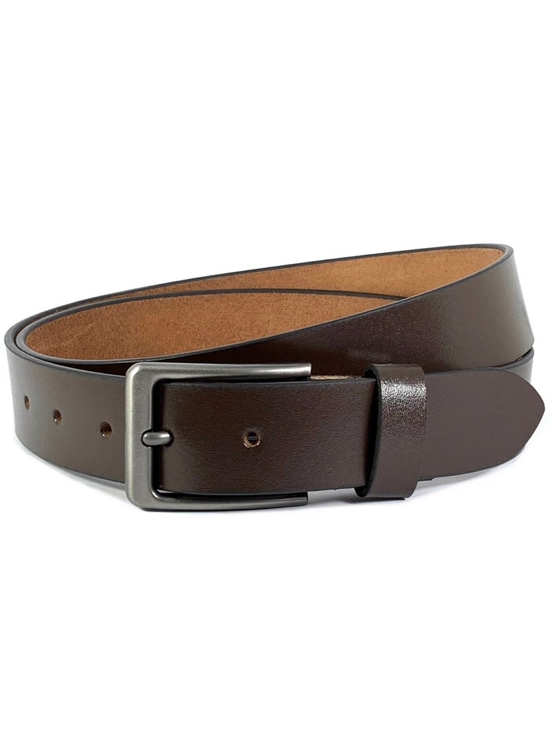 Classic Milano Genuine Leather Belt for Men – Formal & Semi-Casual Men's Belts | Stylish Party Wear Man Belt | Durable Leather Belt for Casual Outfits & Gifts