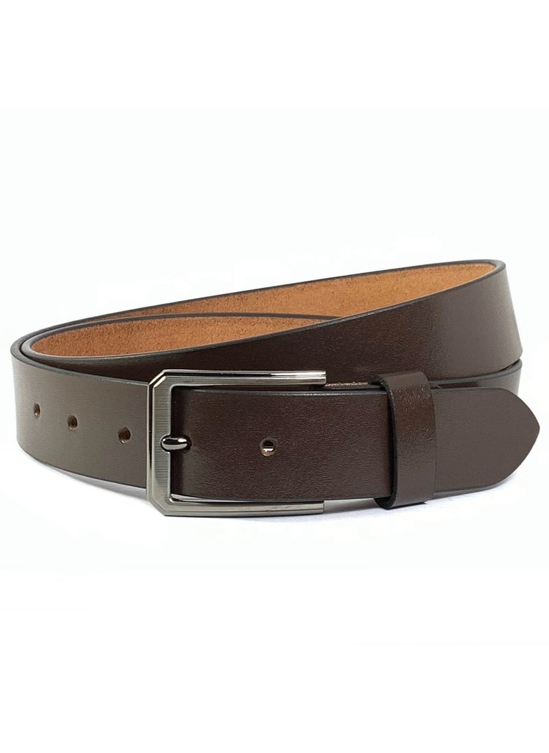 Classic Milano Genuine Leather Belt for Men – Formal & Semi-Casual Men's Belts | Stylish Party Wear Man Belt | Durable Leather Belt for Casual Outfits & Gifts