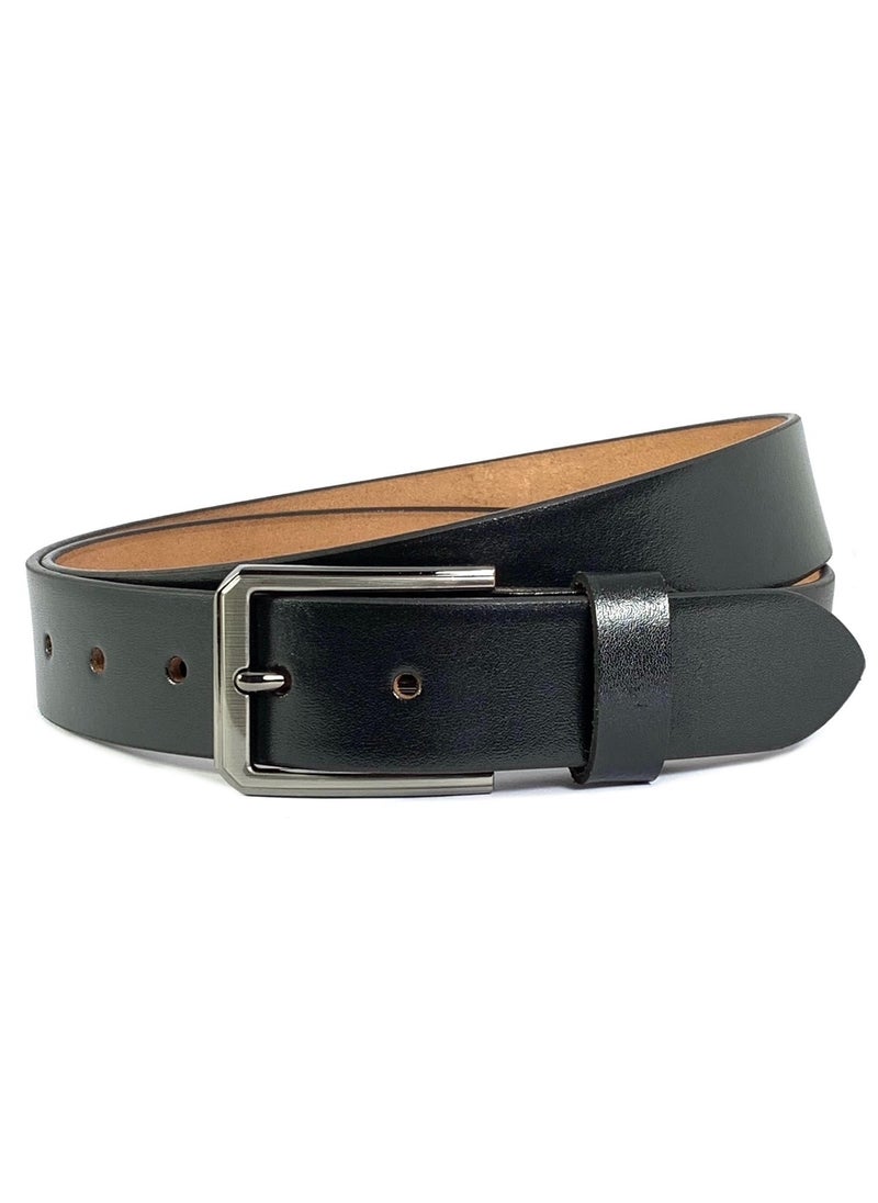 Classic Milano Genuine Leather Belt for Men – Formal & Semi-Casual Men's Belts | Stylish Party Wear Man Belt | Durable Leather Belt for Casual Outfits & Gifts