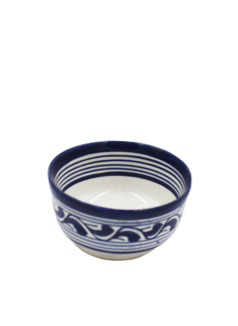 Moroccan Handmade Serving Bowl Hand Painted 10.5 X 5.5 cm