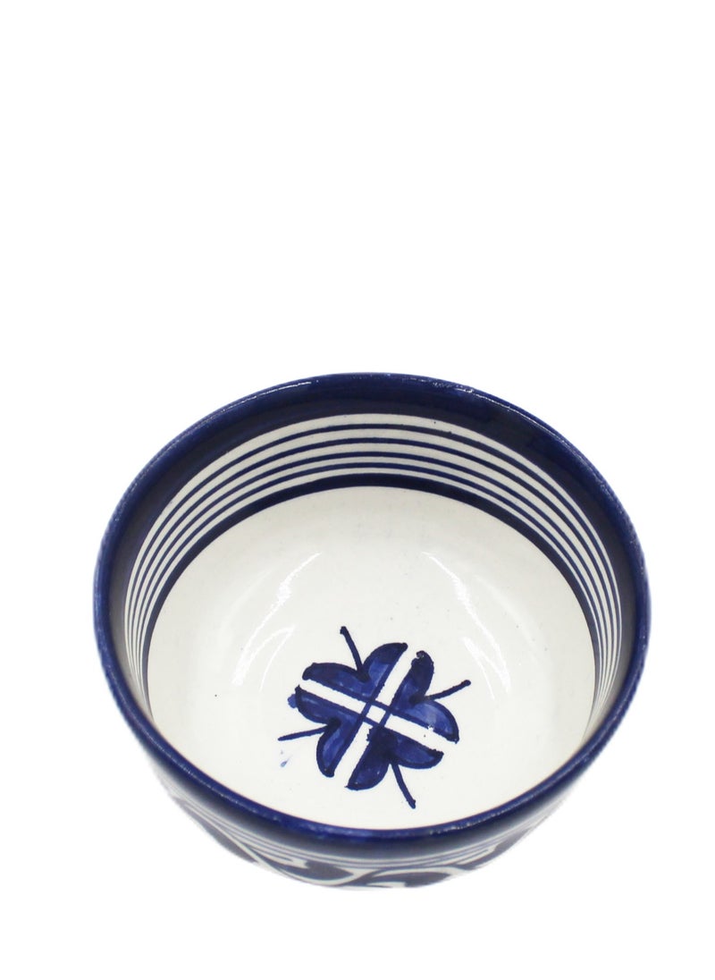 Moroccan Handmade Serving Bowl Hand Painted 10.5 X 5.5 cm