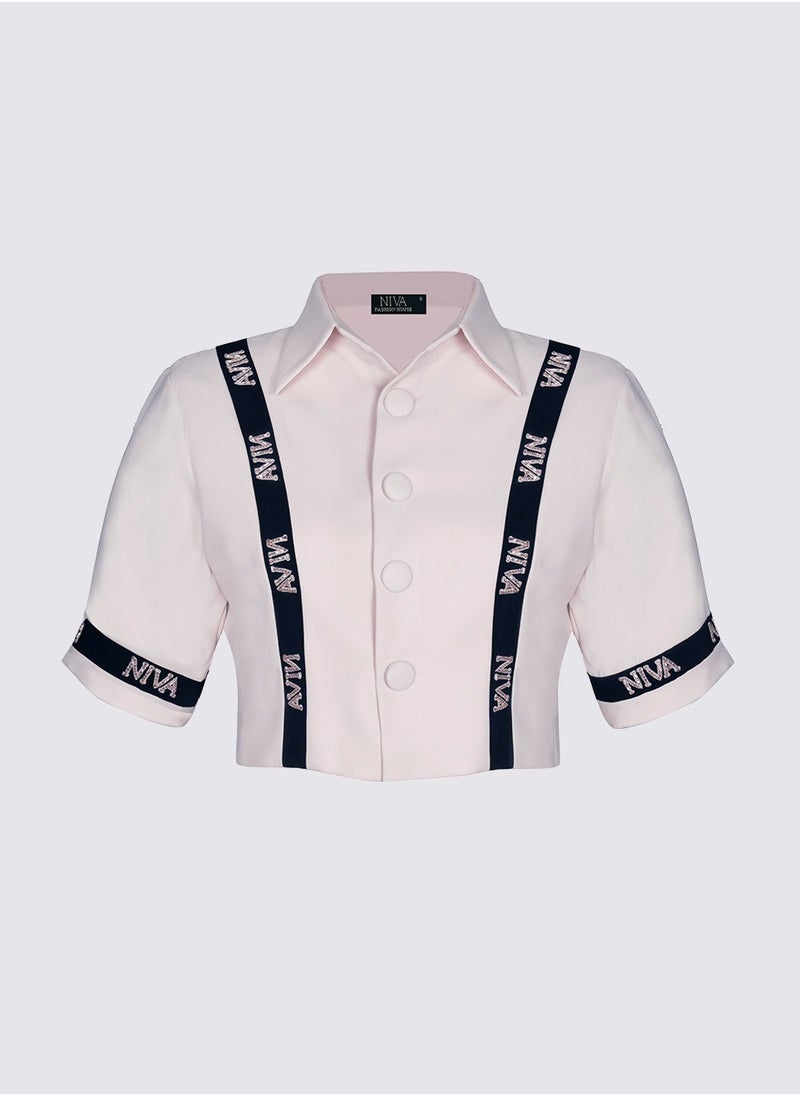 Niva Embellished Stripe Top