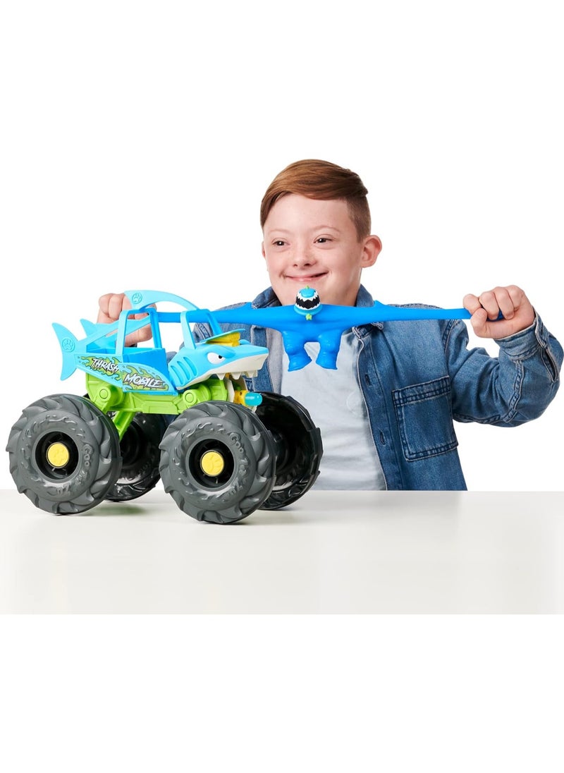 Heroes of Goo Jit Zu Stretch and Strike Thrash Mobile – Speed & Attack Action Vehicle with Missile Launcher