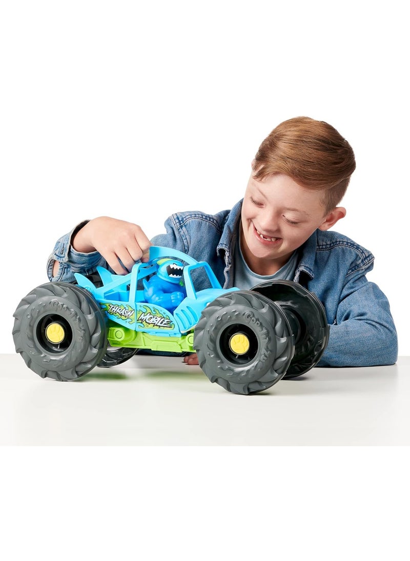Heroes of Goo Jit Zu Stretch and Strike Thrash Mobile – Speed & Attack Action Vehicle with Missile Launcher