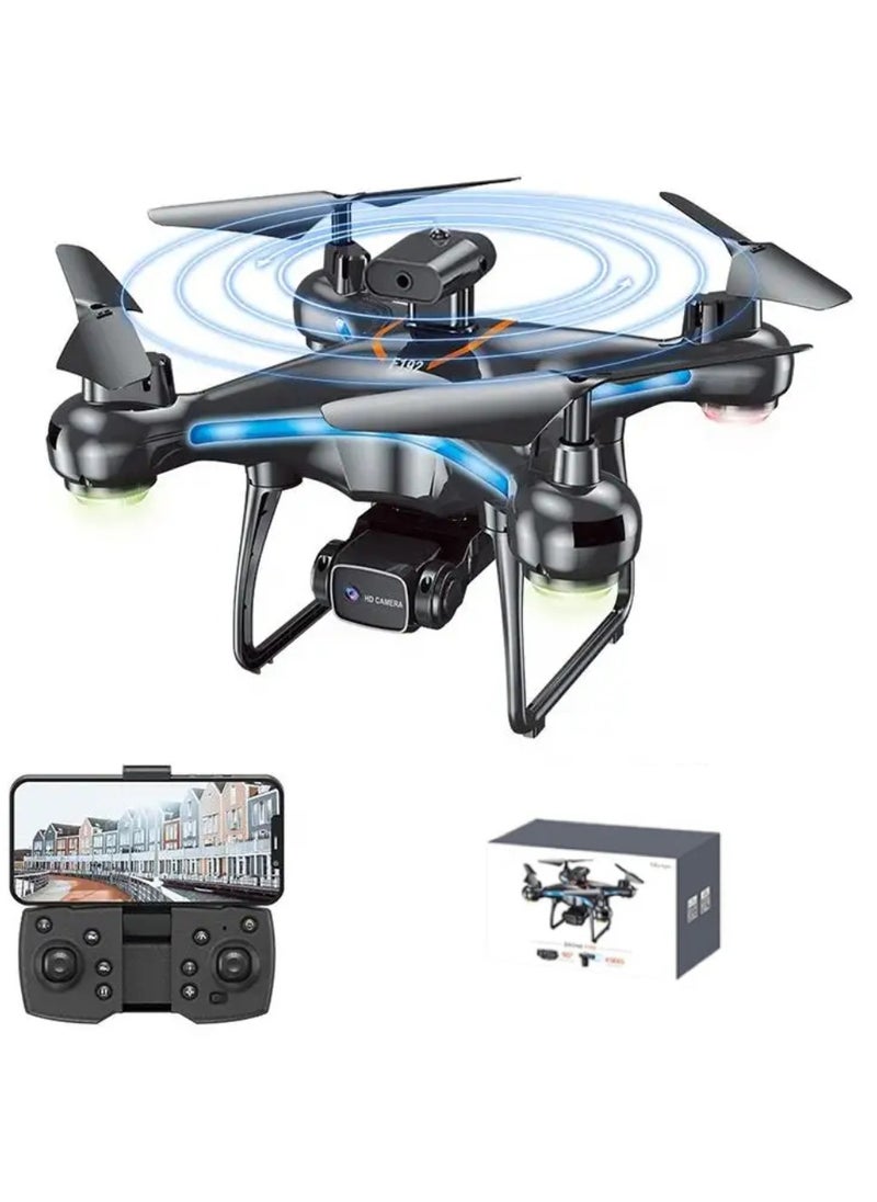 ZFR F192 Drone 90° Remote ESC Multifunctional Mini Drone Optical Flow Positioning, Handless Mode, Altitude Mode, 306° Flip, WiFi, One Key Return, Obstacle Avoidance & LED Light Black