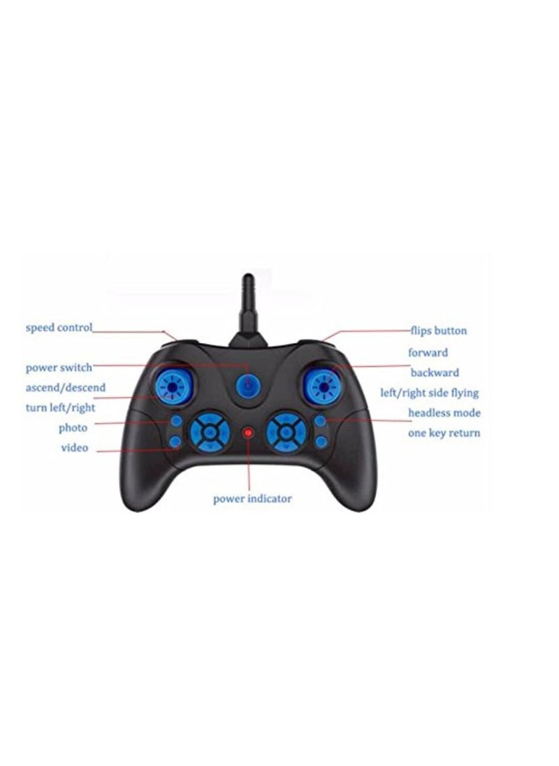 LH-X21 RC Car Mini Drone 2-In-1 RC Flying Car & Drone Headless Mode 3D Rolling One-key Return Portable Drone & RC Car For Adults And Kids Blue/Black