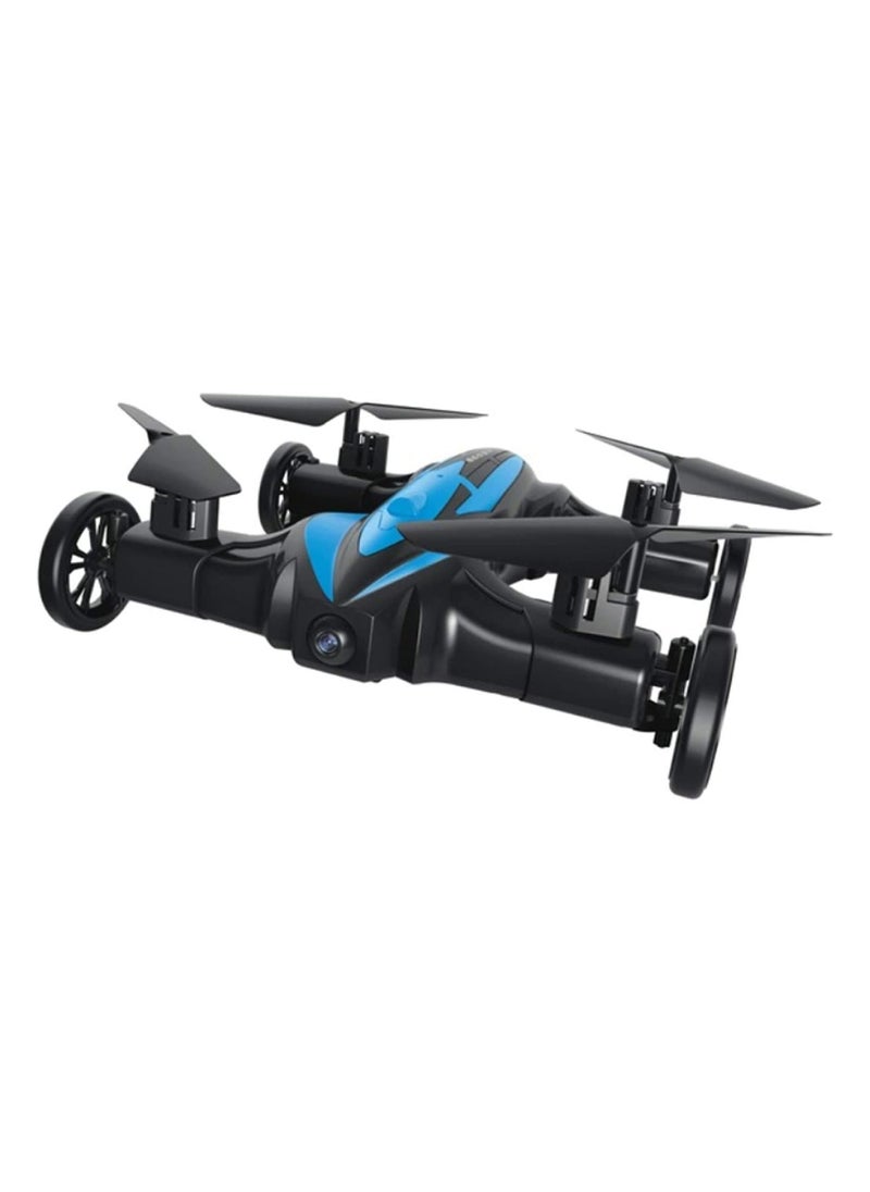 LH-X21 RC Car Mini Drone 2-In-1 RC Flying Car & Drone Headless Mode 3D Rolling One-key Return Portable Drone & RC Car For Adults And Kids Blue/Black
