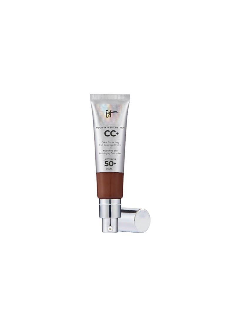 IT COSMETICS YOUR SKIN BUT BETTER CC+ CREAM WITH SPF50 - DEEP MOCHA