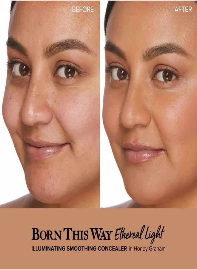 Too Faced Born This Way Ethereal Light Illuminating Smoothing Concealer Honey Graham - Tan With Neutral Undertones 5ml