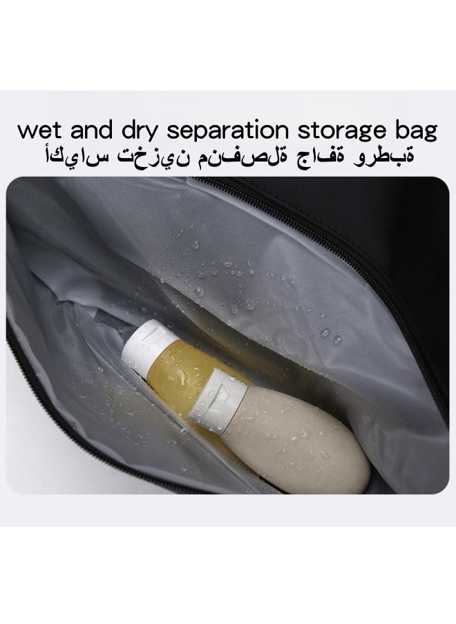 Unisex Large-capacity Gym Sack, Men's/Women's Independent Shoe Compartment Yoga Bag Fitness Bag Hiking Bag Sports Bag Shoulder Bag, Wet and Dry Separate Backpack Tourist Bag Duffle Bag for Girls, Boys