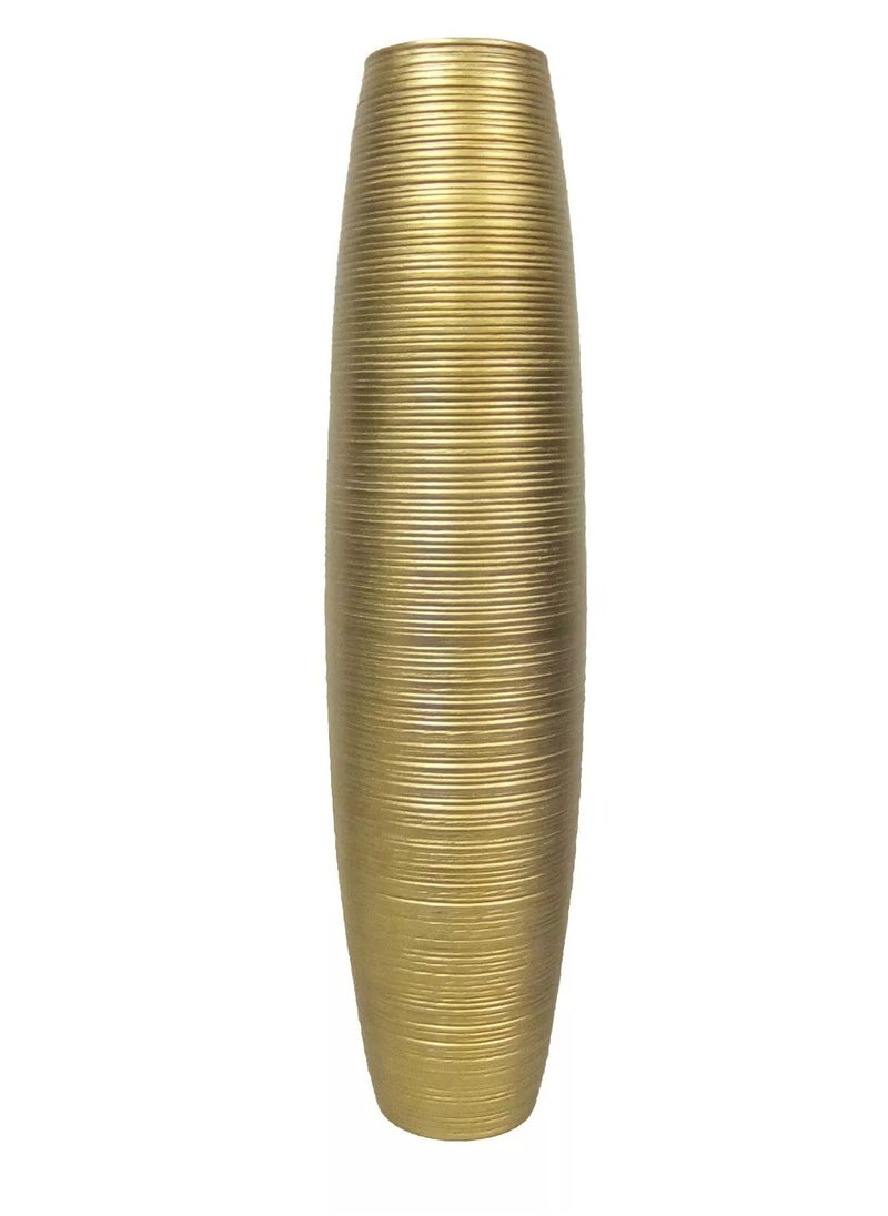 DECORHILLS High Decorative Gold Metal Floor Vase | Elegant Tall Home Décor Vase | Vase for Home Decoration