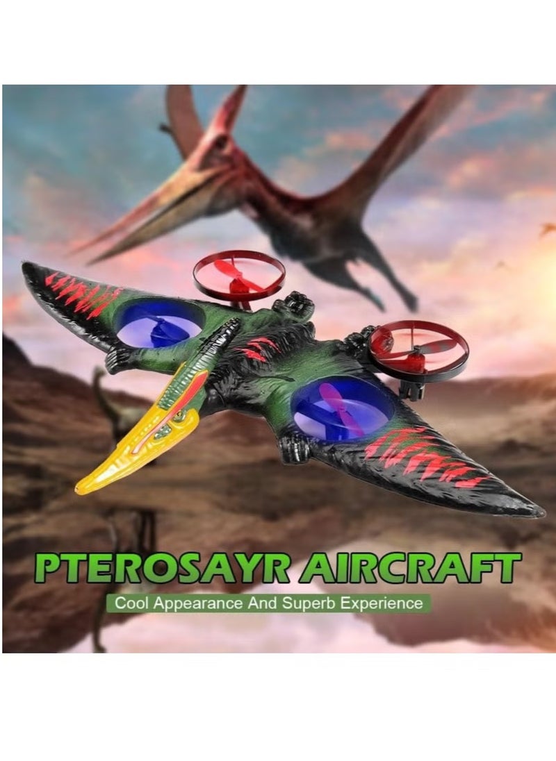 Dragon Remote Control Airplane – RC Dinosaur Plane 2.4G 6-Axis Gyro EPP Foam RC Aircraft, One Key Take Off, 360° Rotation, Easy to Fly RC Glider for Kids & Beginners – Fun Flying Toy (Green)