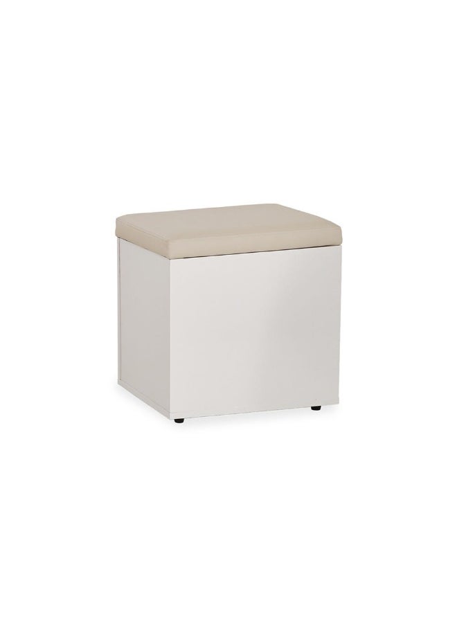 Naqi Stool, Grey And White