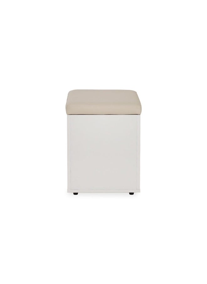 Naqi Stool, Grey And White