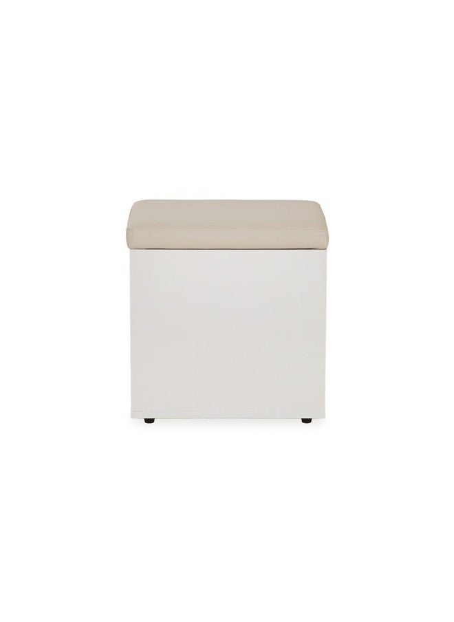 Naqi Stool, Grey And White