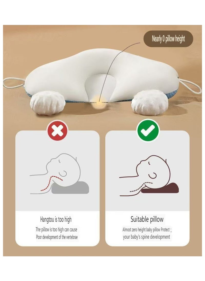 Newborn styling pillow, baby soothing pillow, 0-1 year old anti startle and head deviation correction head shape safety device