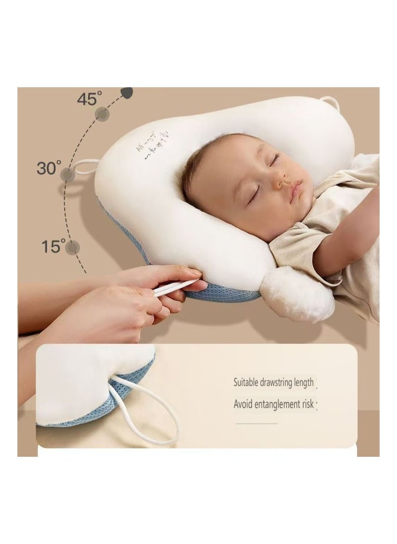 Newborn styling pillow, baby soothing pillow, 0-1 year old anti startle and head deviation correction head shape safety device