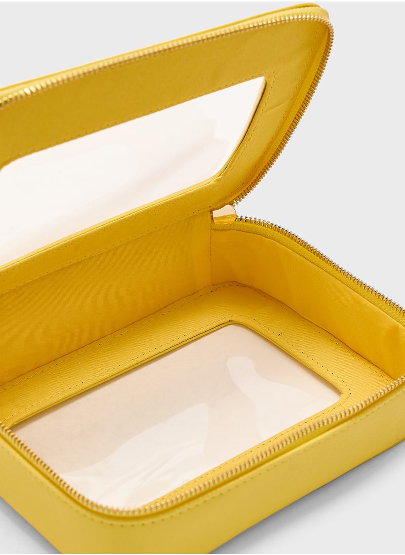 Cosmetic Bag With Top Handle