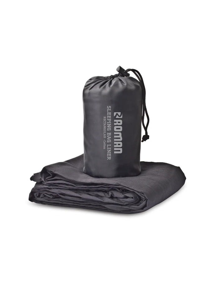 Sleeping Bag Liner Cotton - Lightweight, Soft and Breathable Liner for Travel, Camping & Backpacking