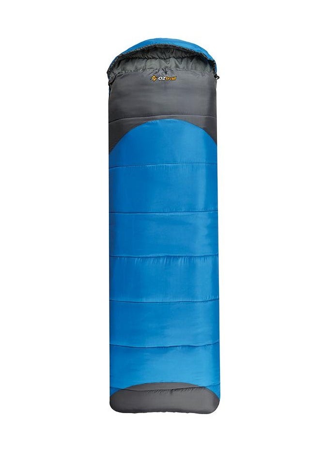 OZtrail Kennedy Hooded Sleeping Bag – 3-Season Sleeping Bag for Camping, Hiking, and Outdoor Adventures – Lightweight, Warm, and Comfortable for Adults