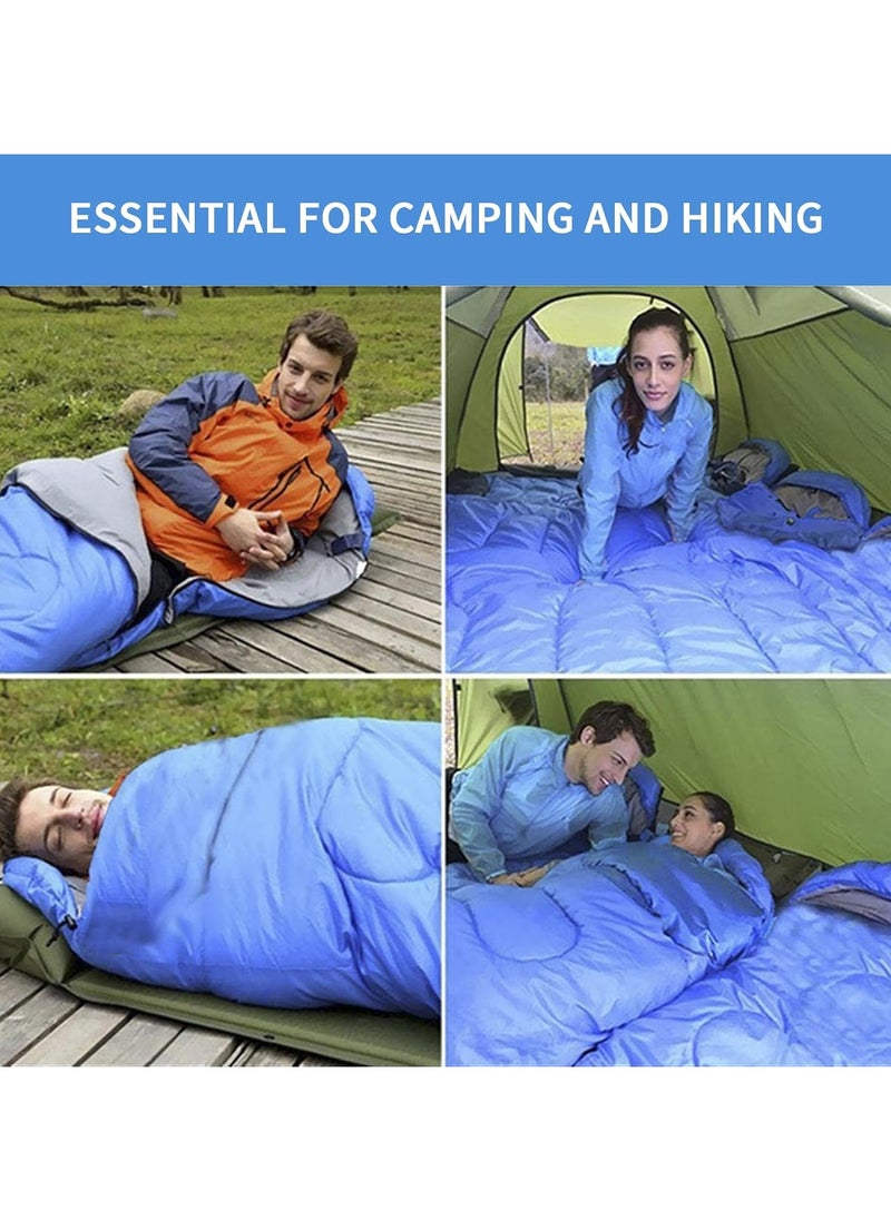 Sleeping Bag with Hood, 3 Season Camping Sleeping Bag Waterproof Warm Lightweight Rectangular Envelope Camping Sleeping Bag for Camping, Hiking, Backpacking, Traveling, Outdoor&Indoor