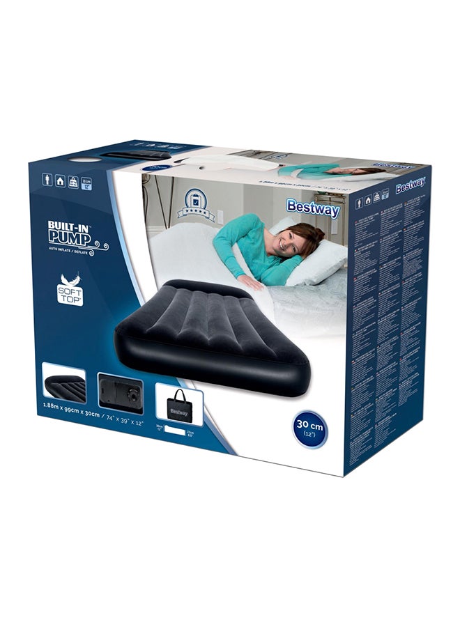 Aeroluxe Airbed With Built-In AC Pump Black Twin