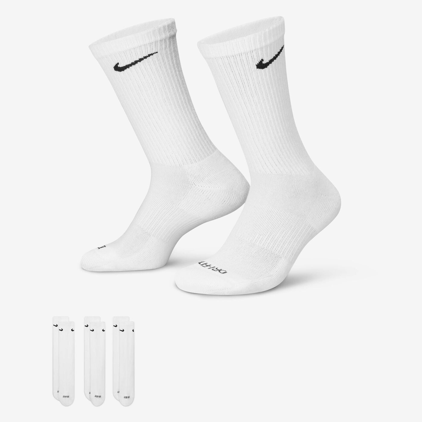 Everyday Plus Cushioned Training Crew Socks (3 Pairs)