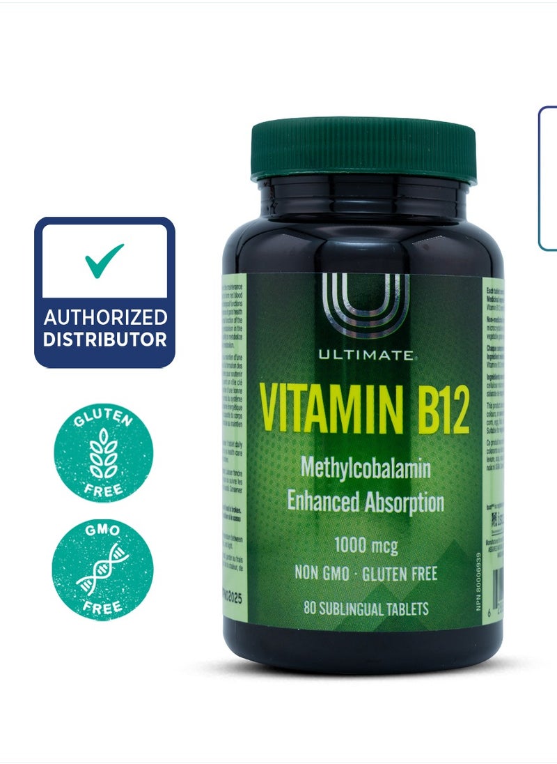 Vitamin B-12, 1000mcg,