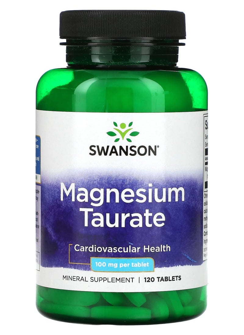 Swanson, Magnesium Taurate, 100 mg, 120 tablets