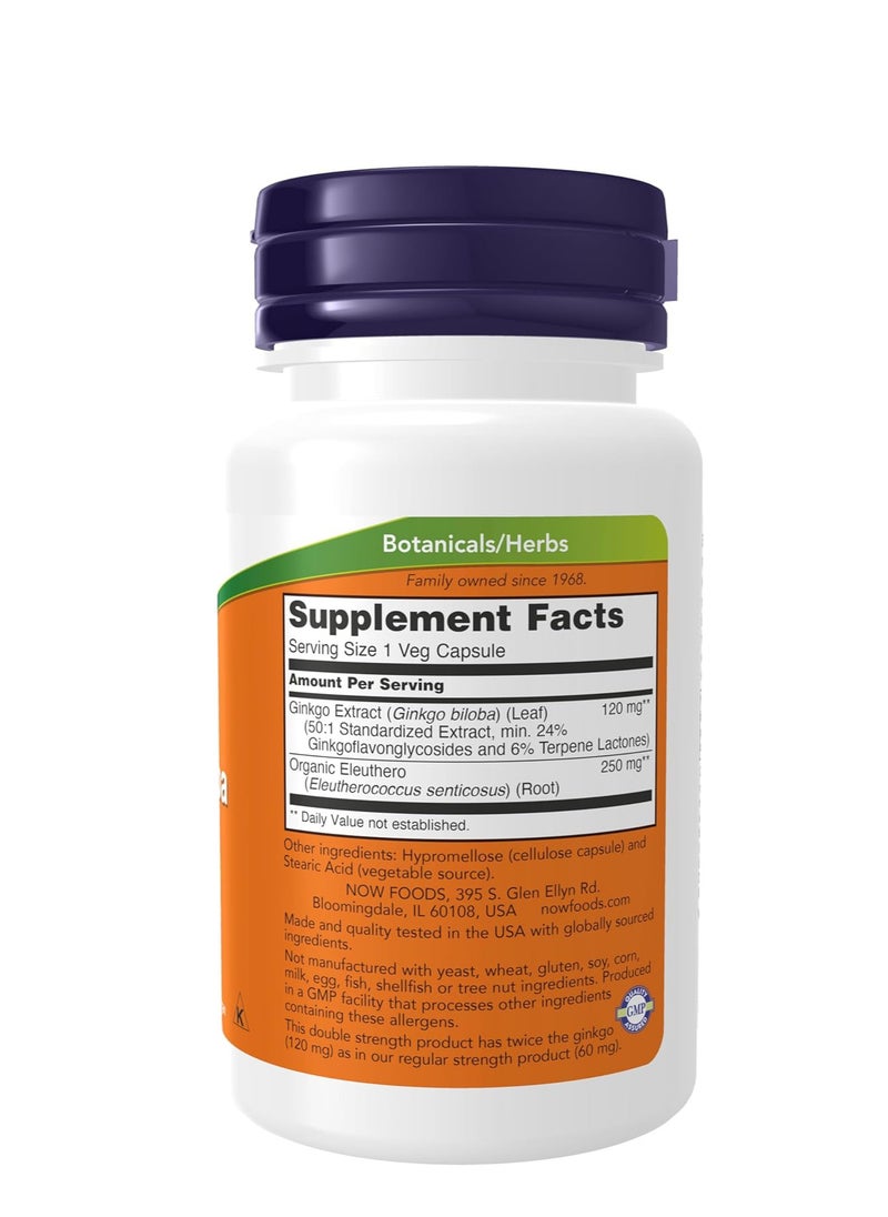 Ginkgo Biloba Veg Capsules (120mg,50 Pieces)