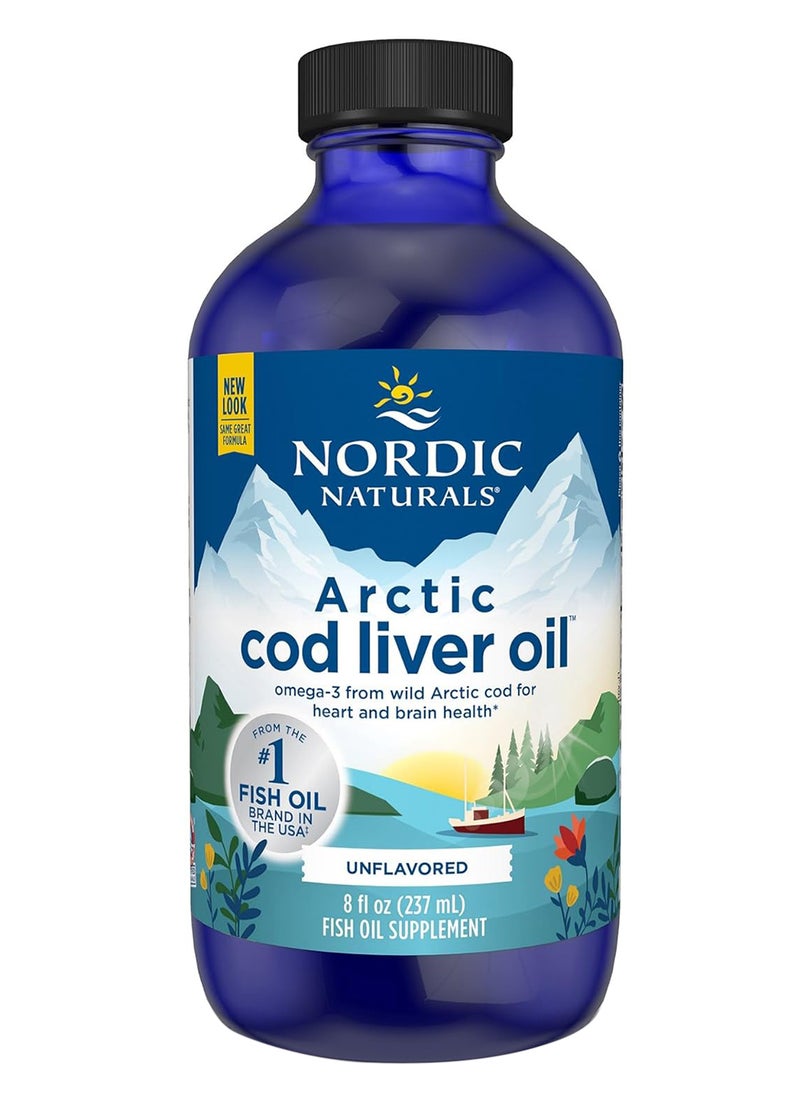 Arctic Cod Liver Oil Plain 8 Oz