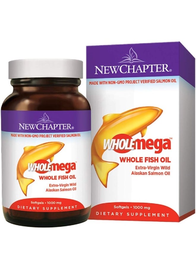 New Chapter Wholemega Fish Oil 1000 Mg 60 Softgels