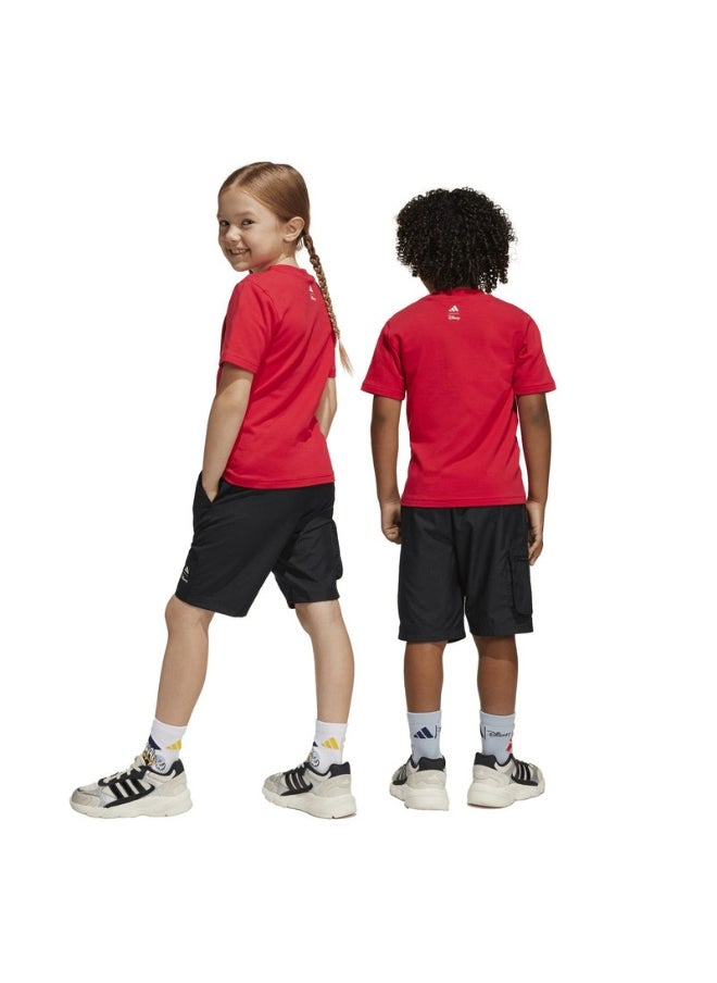 adidas LK DY MM T SET Red Training SUITS for Unisex Kids - 1824