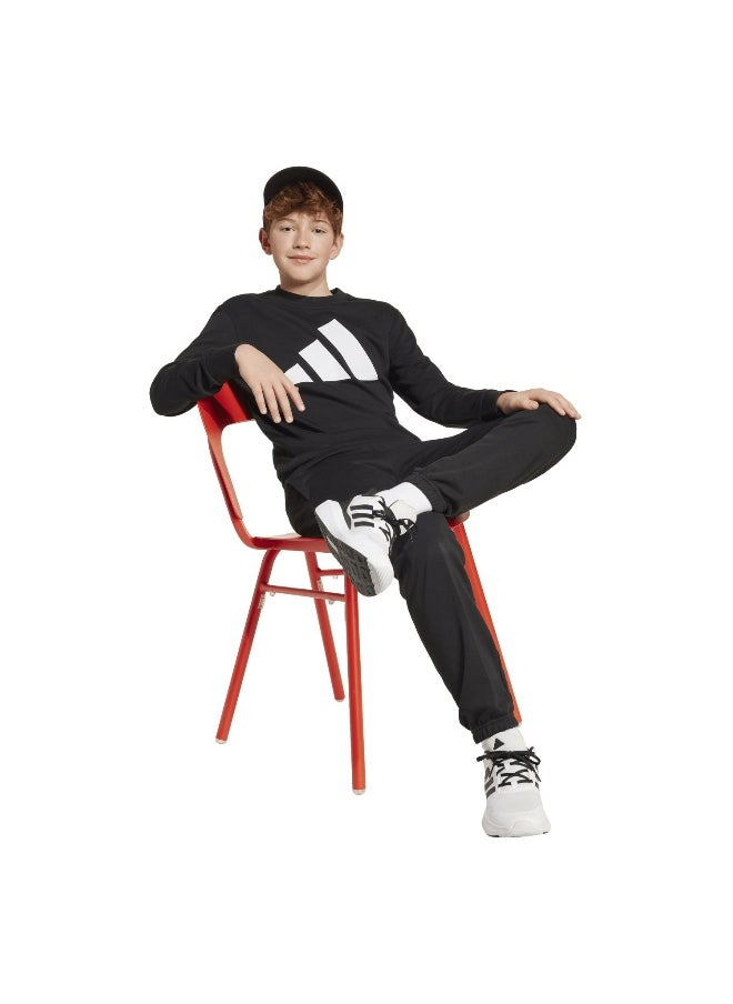 J Bl Ft Jog 240 Black Training Suits For Junior 7-8Y