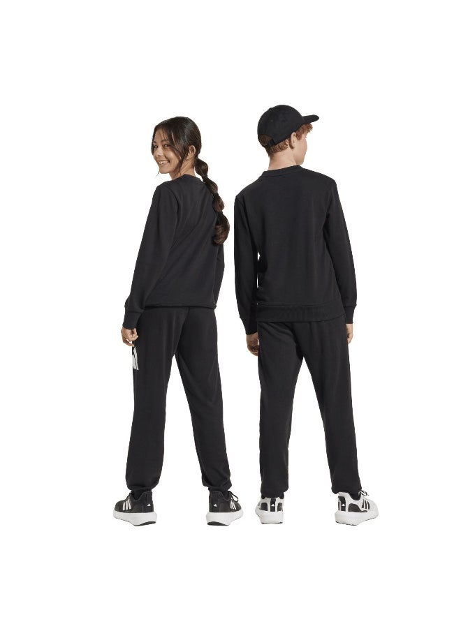 J Bl Ft Jog 240 Black Training Suits For Junior 7-8Y